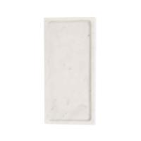 Plateau marbre blanc - Rectangulaire