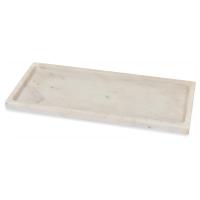 Plateau marbre blanc - Rectangulaire