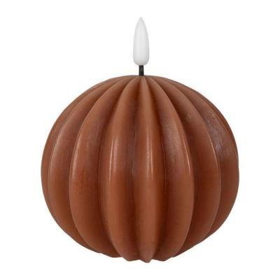 Bougie boule led terracotta 01