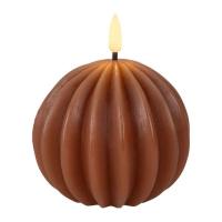 Bougie boule led terracotta 03