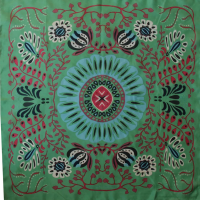 Foulard en soie Marushka Vert