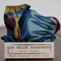 Foulard en soie Marushka Bleu