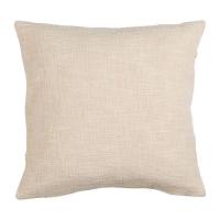 Coussin tresse organic ecru et terracotta 45x45cm 02