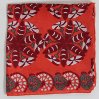 Foulard en soie mini idole orange 01