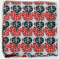 Foulard en soie mini volubile orange 01