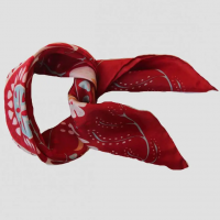 Foulard soie marushka rouge 1