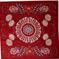 Foulard soie marushka rouge 2