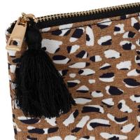 Pochette mocoa brun en coton 03