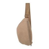 Sac banane velours beige 02