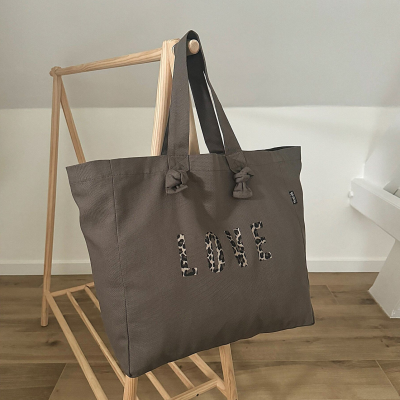 Sac cabas taupe le opard love