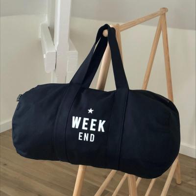 Sac polochon bleu nuit week end