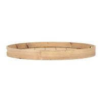 Plateau rond bois et bambou