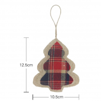 Suspension sapin jute tartan 02