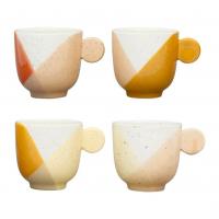 Tasse a cafe x4 aurore nude terra 14cl porcelaine 77738 77738 deb web