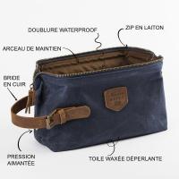 Trousse de toilette baroudeur bleu 07