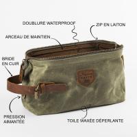 Trousse de toilette baroudeur vert 09