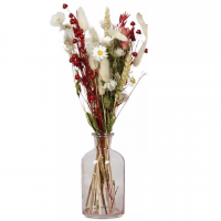 Vase rose bouquet de fleurs se che es naturelles 02