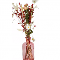 Vase rose bouquet de fleurs se che es naturelles 03